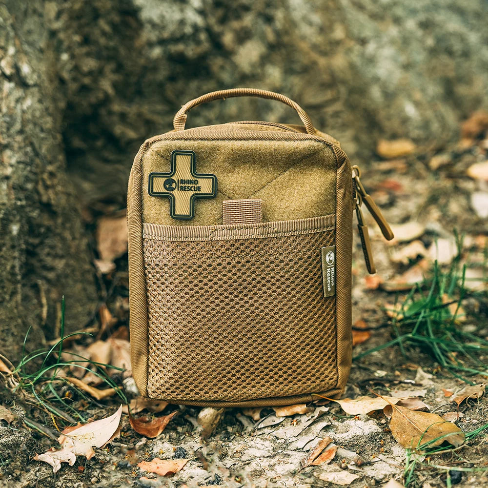 Rhino Rescue First Aid Kit - Molle Pouch for Outdoor Camping and Hiking Emergency Gear, EP067