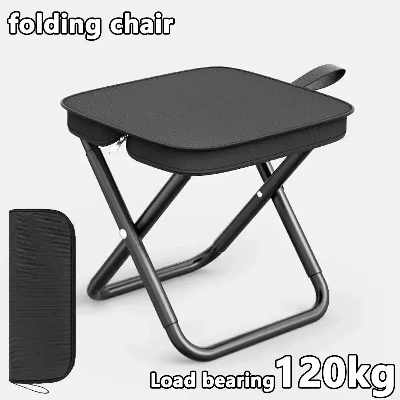 Portable Multifunctional Folding Chair - Ultra-Light Camping Picnic Stool, Fishing Accessories and Outdoor Adventures, EP044