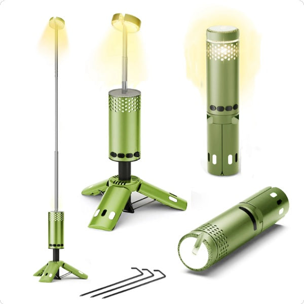 Portable Telescopic LED Camping Light - Rechargeable Lantern with Magnetic Base, EP024