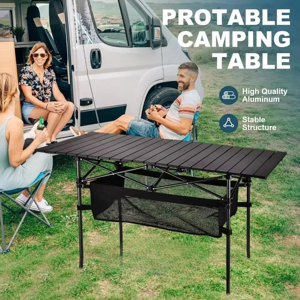 Portable Folding Picnic Table - Lightweight Long Table for Easy Carrying for Camping, Outdoor, EP043