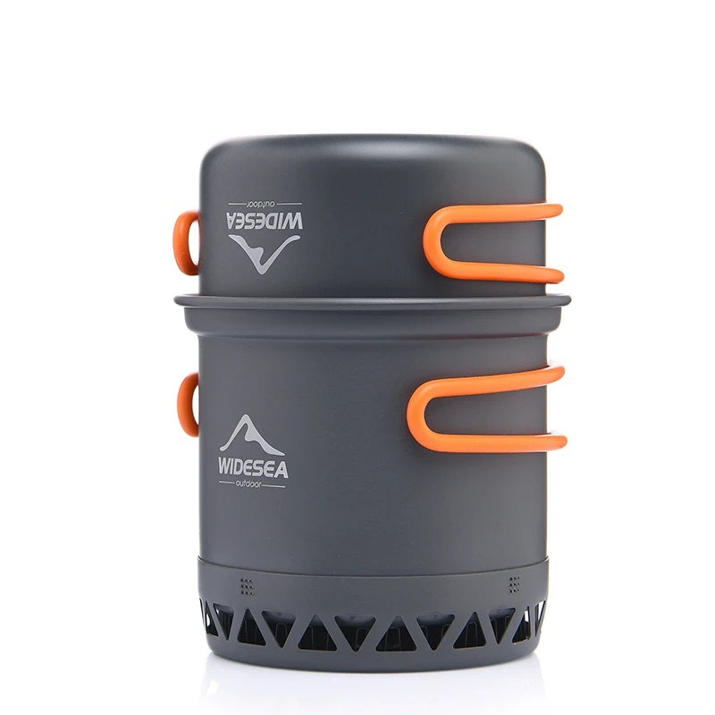 Camping Cookware Set 1.3L and 2.3L - Outdoor Cooking Pot, Tableware for Camping and Travel, EP081