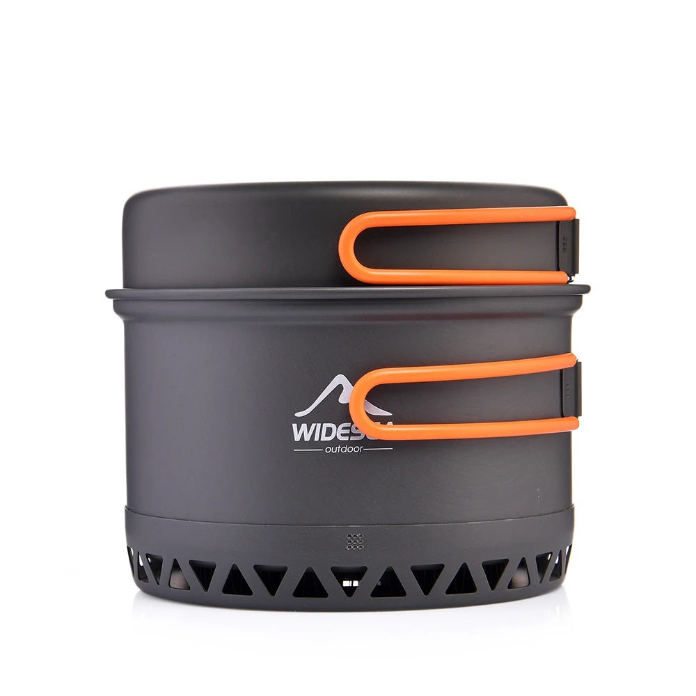 Camping Cookware Set 1.3L and 2.3L - Outdoor Cooking Pot, Tableware for Camping and Travel, EP081
