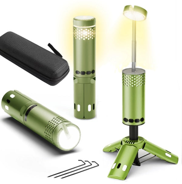 Portable Telescopic LED Camping Light - Rechargeable Lantern with Magnetic Base, EP024
