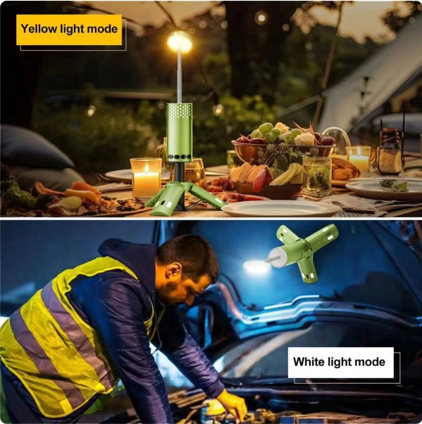 Portable Telescopic LED Camping Light - Rechargeable Lantern with Magnetic Base, EP024
