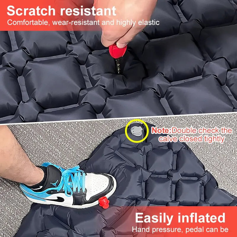 Ultralight Inflatable Camping Mattress with Pillows - Perfect for Camping and Outdoor Adventures, EP062