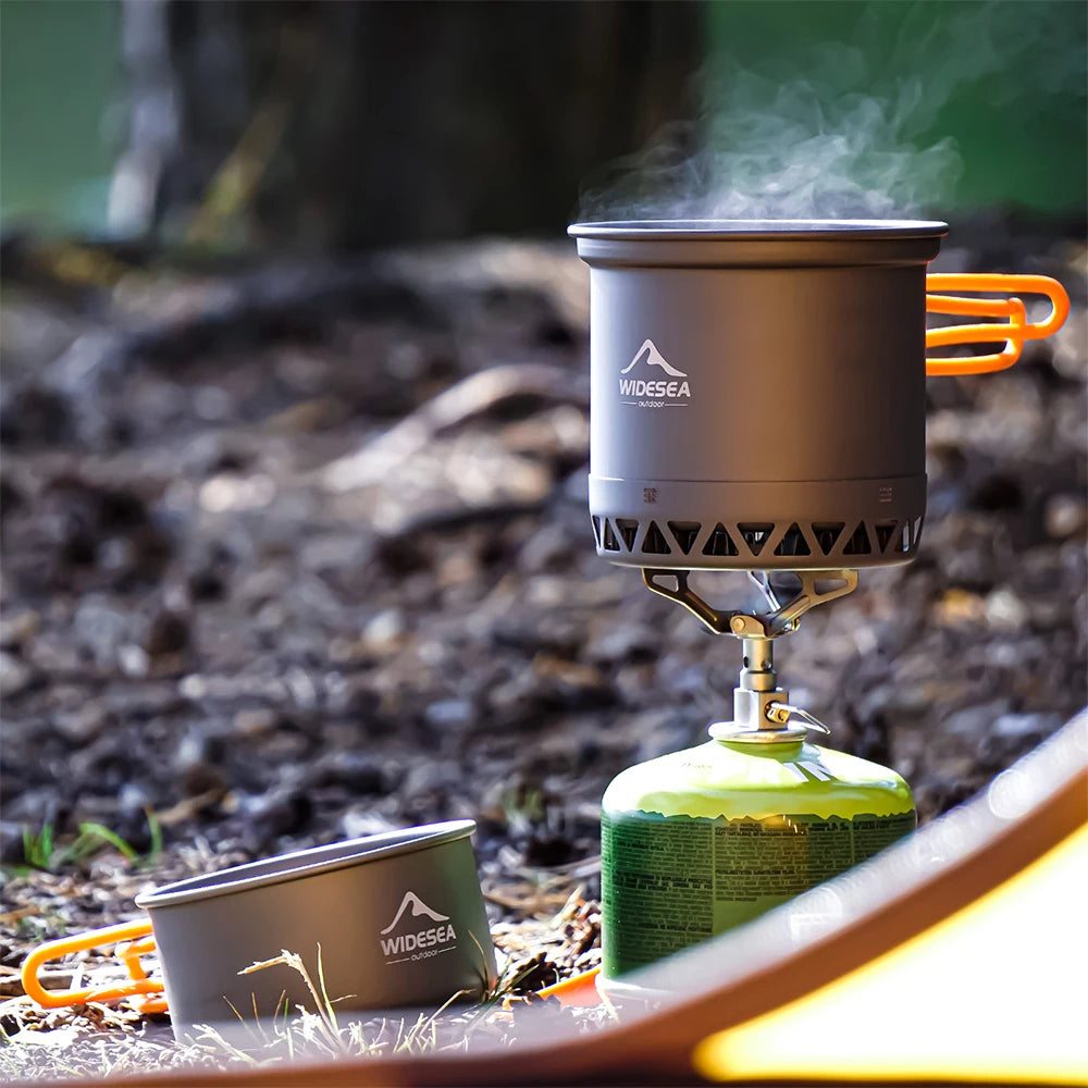 Camping Cookware Set 1.3L and 2.3L - Outdoor Cooking Pot, Tableware for Camping and Travel, EP081