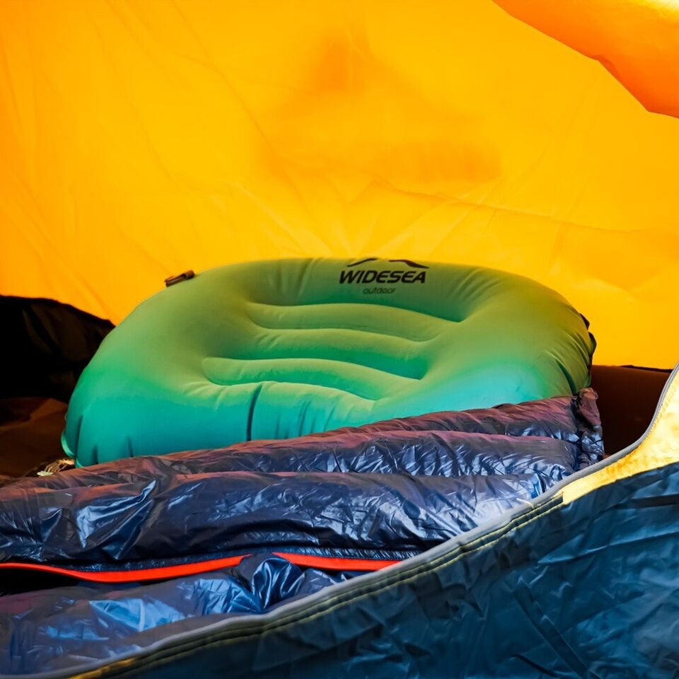 Portable Inflatable Camping Pillow - Foldable Air Cushion for Outdoor Sleeping, EP072