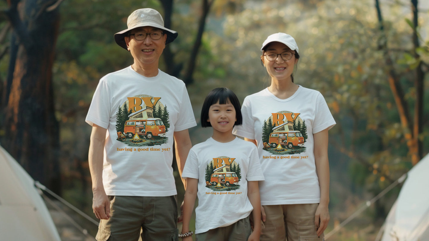 Unisex Camping T-Shirt, Outdoor Adventure Graphic Tee for Men and Women CAM001