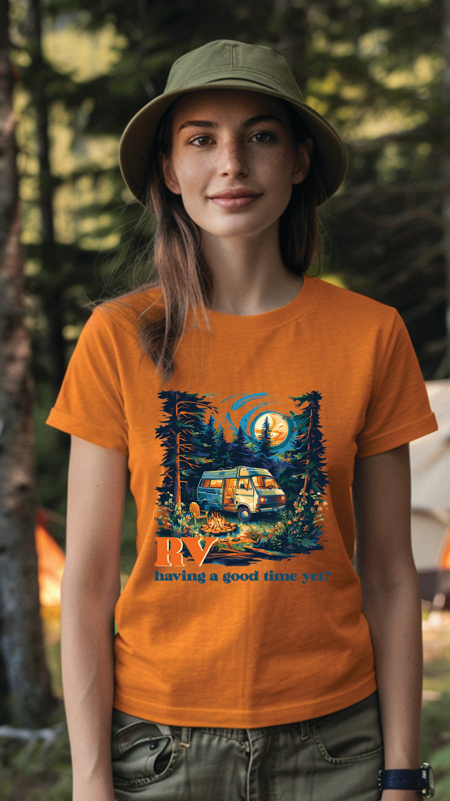 Unisex Camping T-Shirt, Outdoor Adventure Graphic Tee for Men and Women CAM002