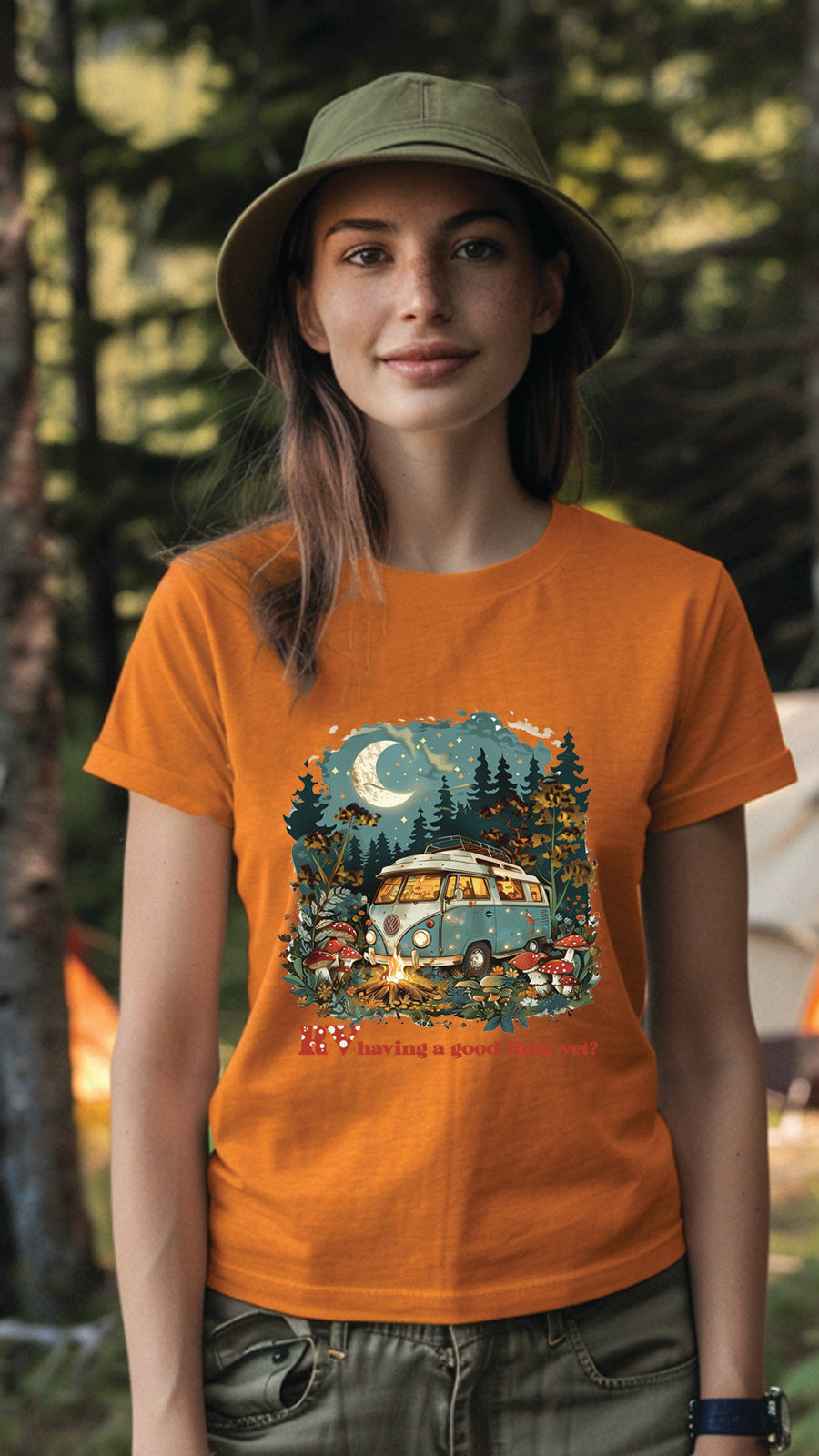 Unisex Camping T-Shirt, Outdoor Adventure Graphic Tee for Men and Women CAM003