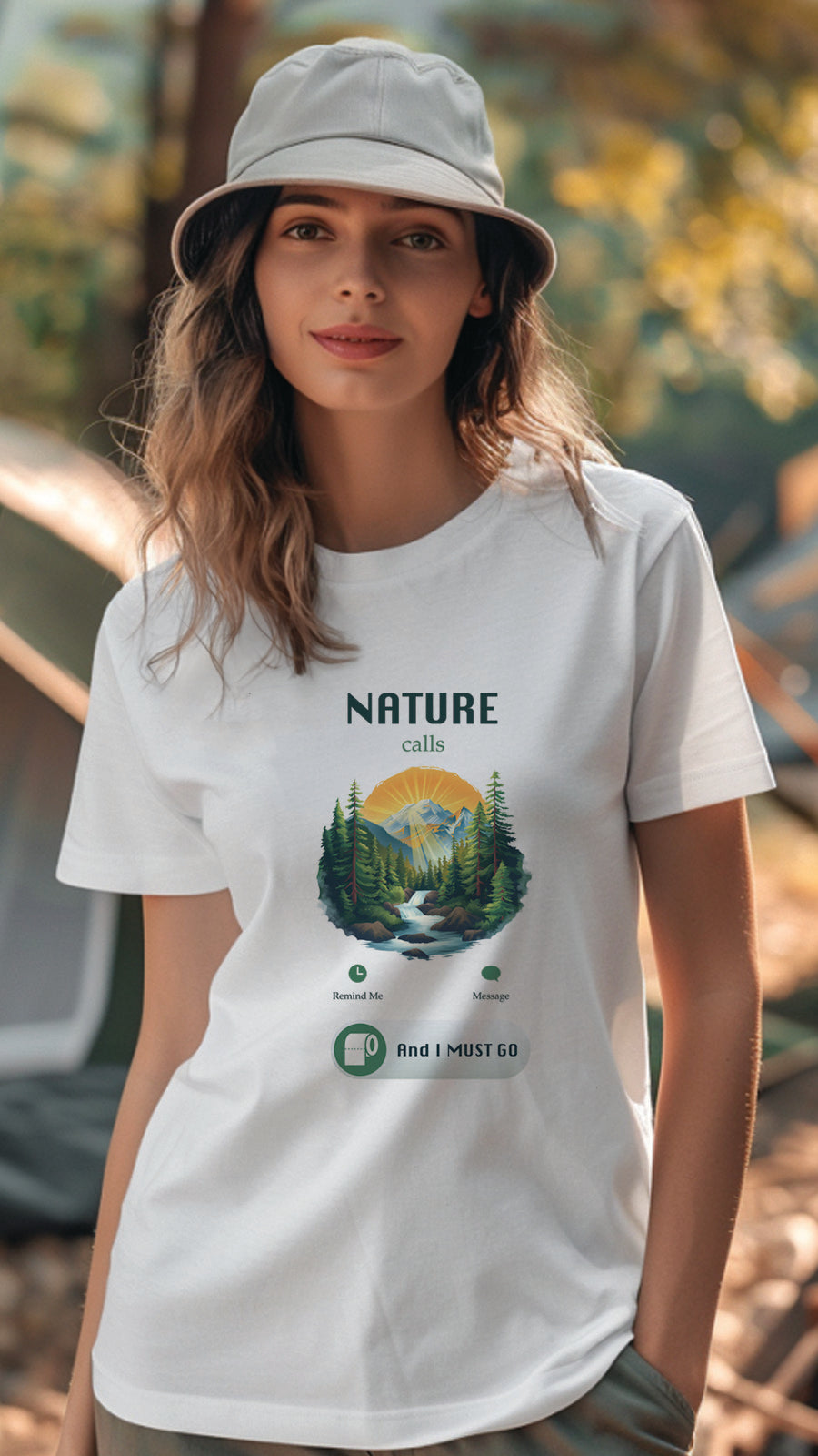 Unisex Camping T-Shirt, Outdoor Adventure Graphic Tee for Men and Women CAM005