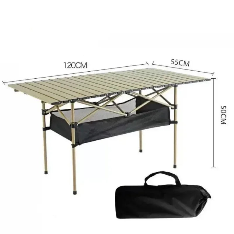 Portable Folding Picnic Table - Lightweight Long Table for Easy Carrying for Camping, Outdoor, EP043