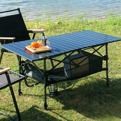 Portable Folding Picnic Table - Lightweight Long Table for Easy Carrying for Camping, Outdoor