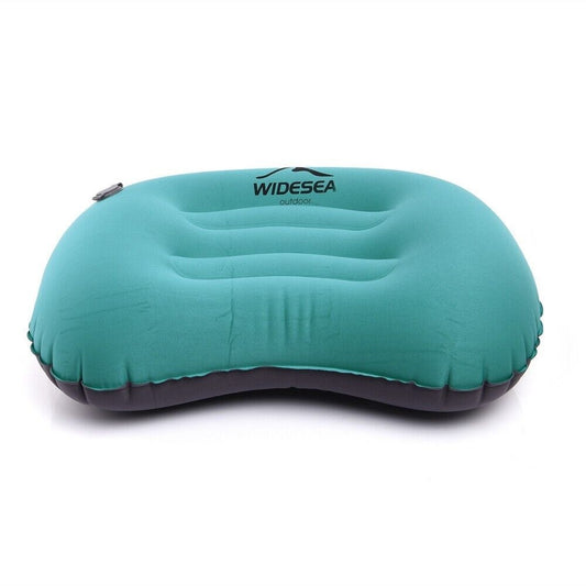 Portable Inflatable Camping Pillow - Foldable Air Cushion for Outdoor Sleeping