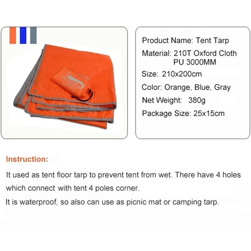 Waterproof Tent Floor Tarp