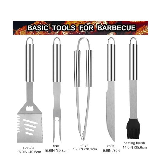 24Pcs BBQ Grill Tools Set