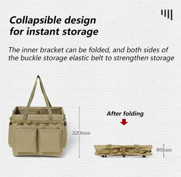 Large Capacity Collapsible Camping Tool Box, EP013