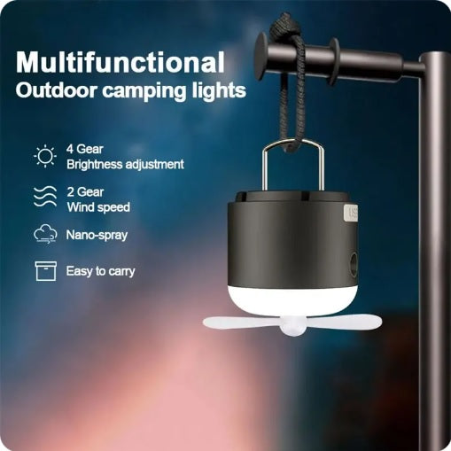 Camping Light with Fan