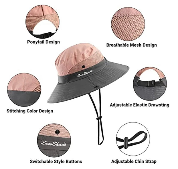 Foldable UV Protection Sun Hats For Women