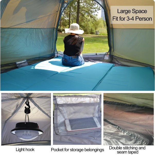 Pop-up Automatic Camping Tent - 2 Color