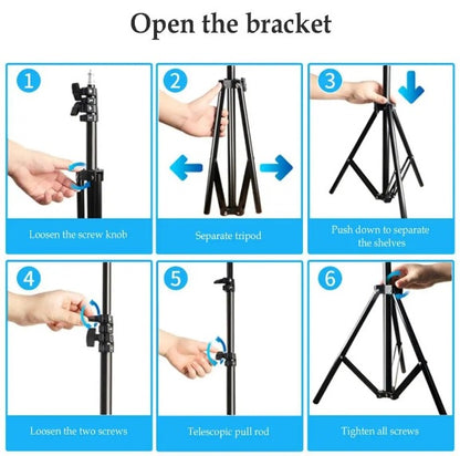 Adjustable And Lightweight Tripod Stand, Perfect For Outdoor Camping And As A Floor Lamp Holder