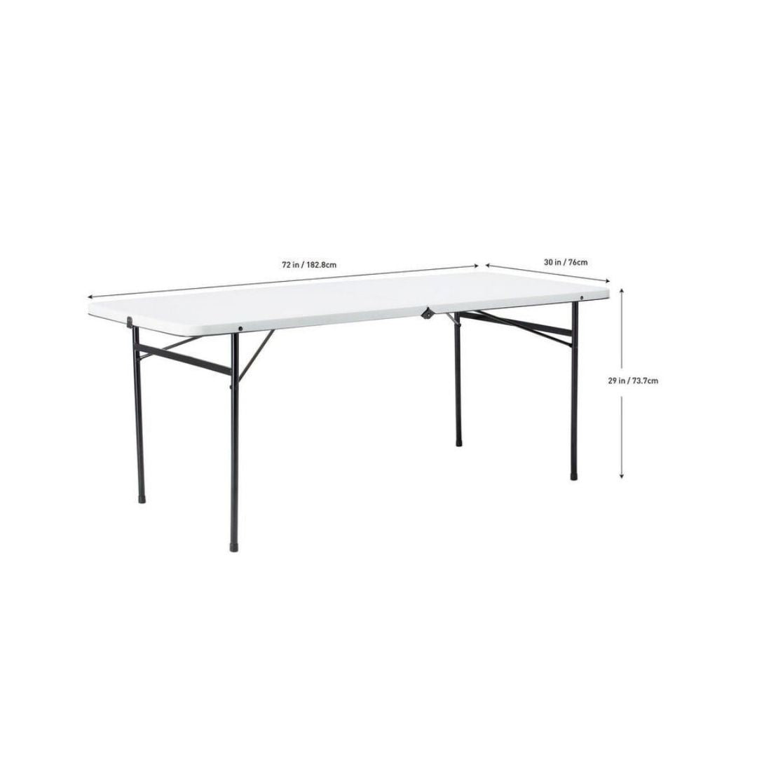 6 Foot Bi-Fold Plastic Folding Table