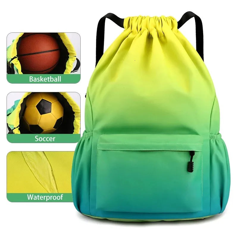 Waterproof Nylon Bundle Pocket Backpack, EP012