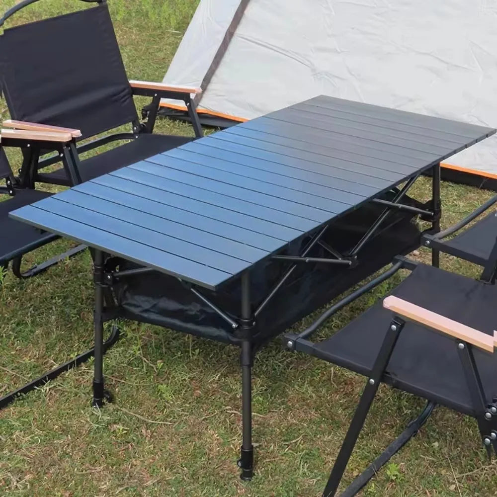 Portable Folding Picnic Table - Lightweight Long Table for Easy Carrying for Camping, Outdoor