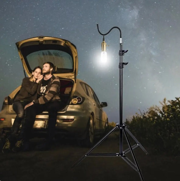 Adjustable And Lightweight Tripod Stand, Perfect For Outdoor Camping And As A Floor Lamp Holder