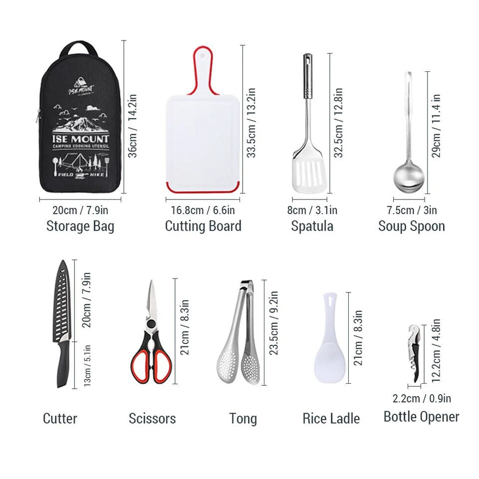 The 9-piece Utensil Set