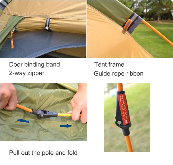 Pop-up Automatic Camping Tent - 2 Color