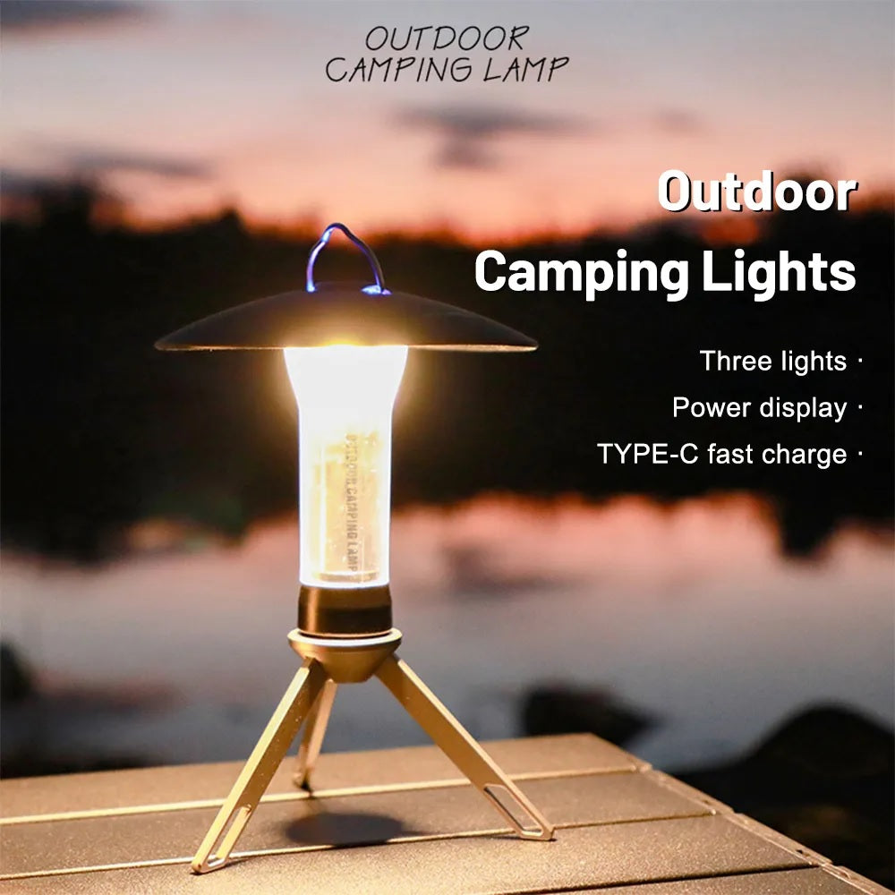 LED Camping Tent Light - USB Rechargeable