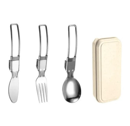 Compact 3-piece Stainless Steel Cutlery Set