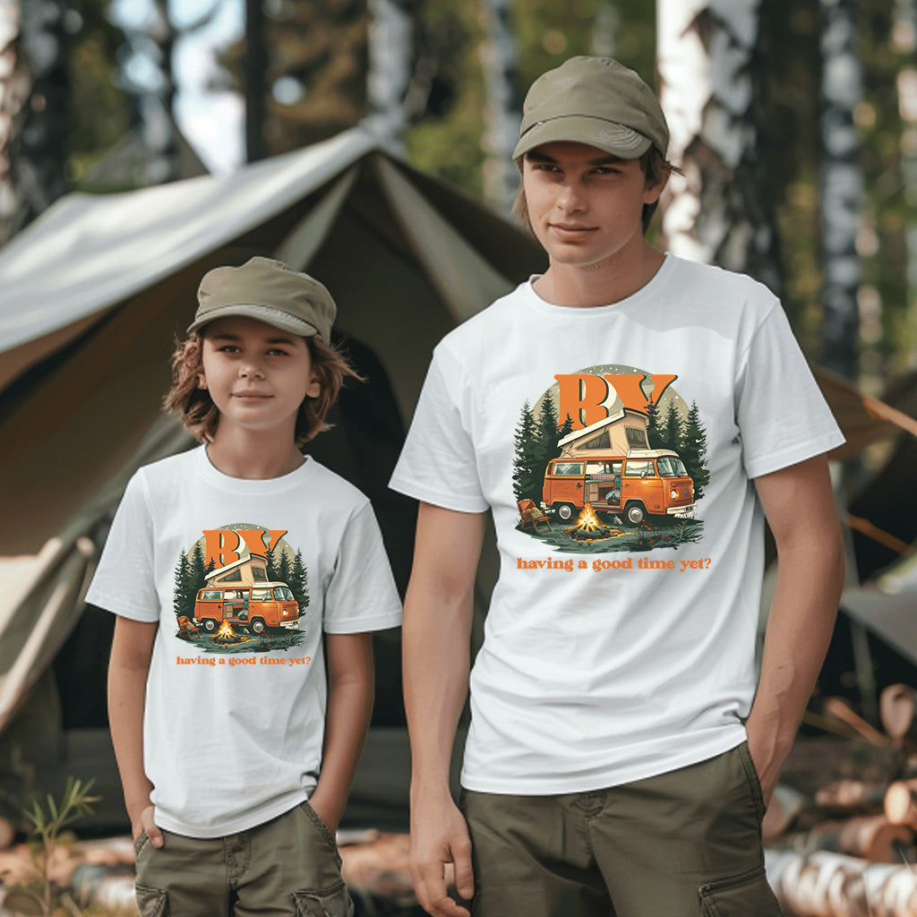 Unisex Camping T-Shirt, Outdoor Adventure Graphic Tee for Men and Women CAM002