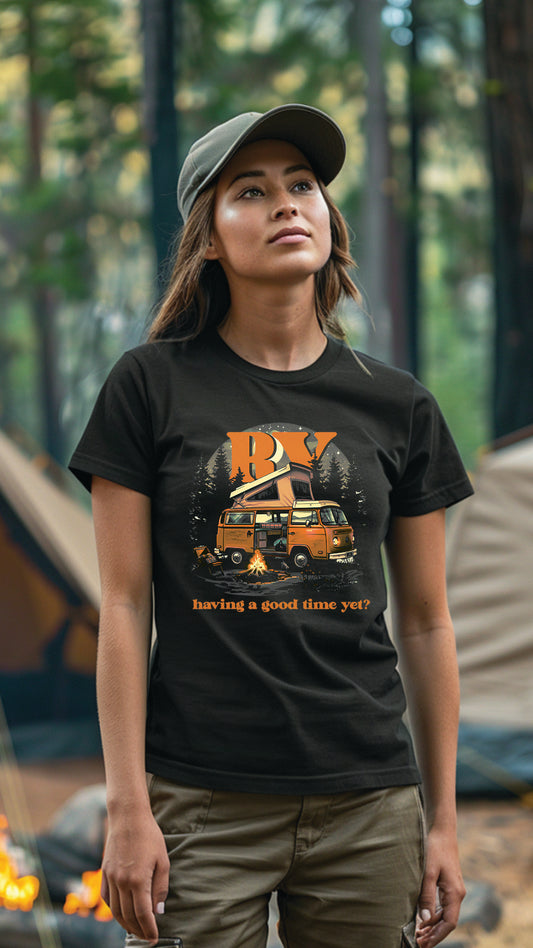 Unisex Camping T-Shirt, Outdoor Adventure Graphic Tee for Men and Women CAM001