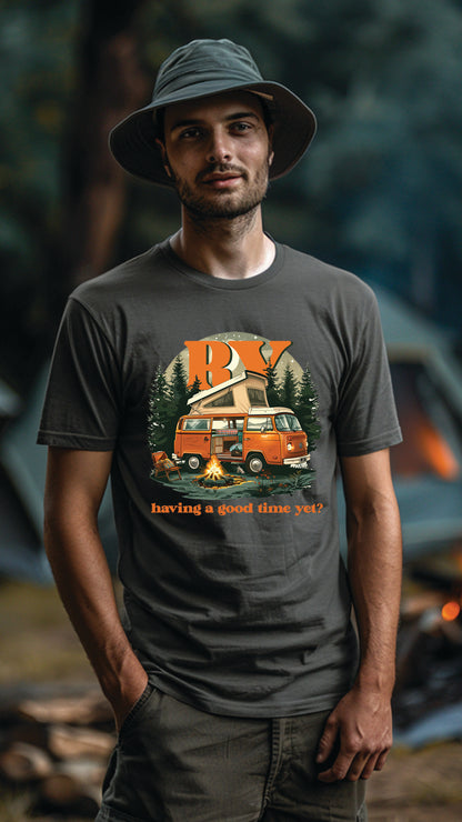 Unisex Camping T-Shirt, Outdoor Adventure Graphic Tee for Men and Women CAM001