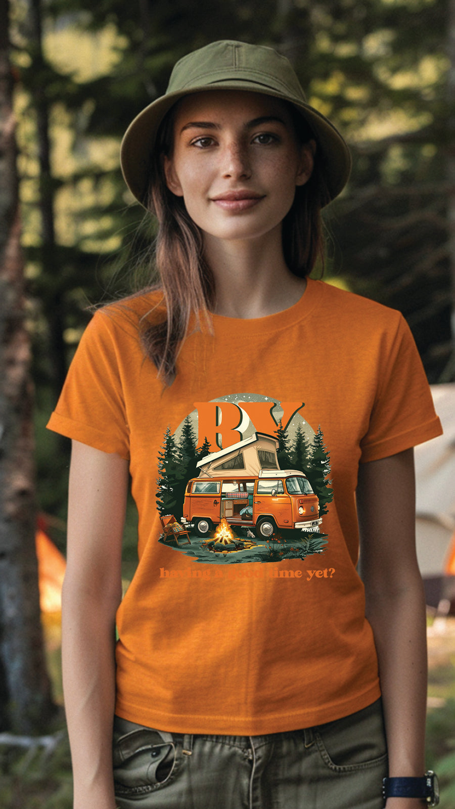 Unisex Camping T-Shirt, Outdoor Adventure Graphic Tee for Men and Women CAM001