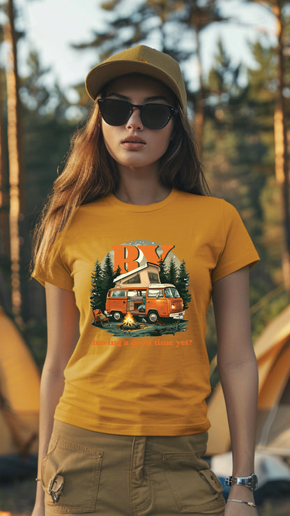 Unisex Camping T-Shirt, Outdoor Adventure Graphic Tee for Men and Women CAM001