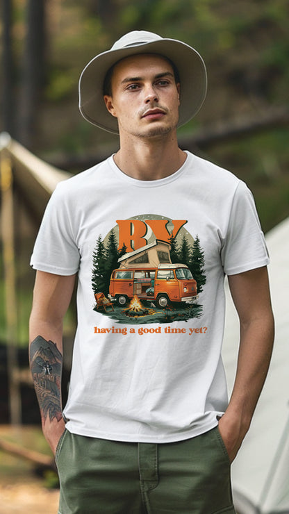 Unisex Camping T-Shirt, Outdoor Adventure Graphic Tee for Men and Women CAM001