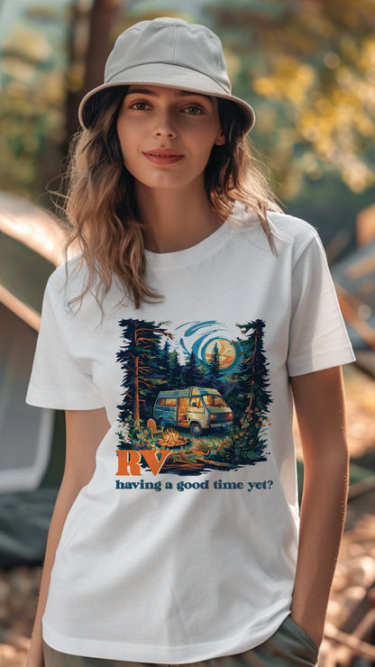 Unisex Camping T-Shirt, Outdoor Adventure Graphic Tee for Men and Women CAM002