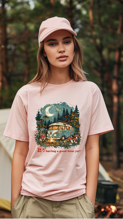 Unisex Camping T-Shirt, Outdoor Adventure Graphic Tee for Men and Women CAM003