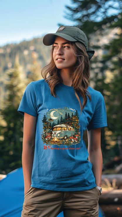 Unisex Camping T-Shirt, Outdoor Adventure Graphic Tee for Men and Women CAM003