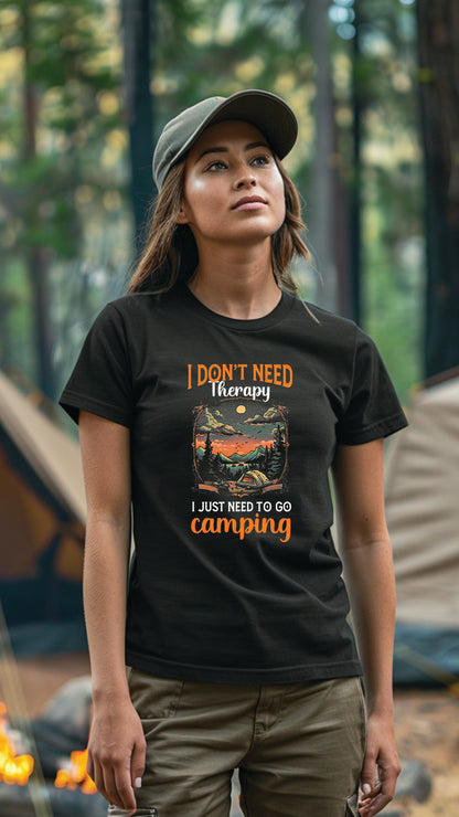 Unisex Camping T-Shirt, Outdoor Adventure Graphic Tee for Men and Women CAM004