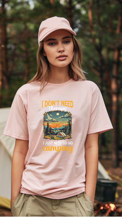 Unisex Camping T-Shirt, Outdoor Adventure Graphic Tee for Men and Women CAM004