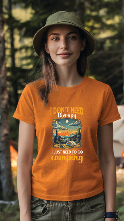 Unisex Camping T-Shirt, Outdoor Adventure Graphic Tee for Men and Women CAM004