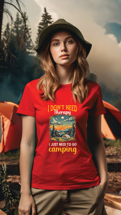 Unisex Camping T-Shirt, Outdoor Adventure Graphic Tee for Men and Women CAM004