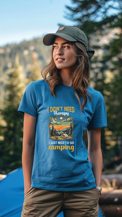 Unisex Camping T-Shirt, Outdoor Adventure Graphic Tee for Men and Women CAM004