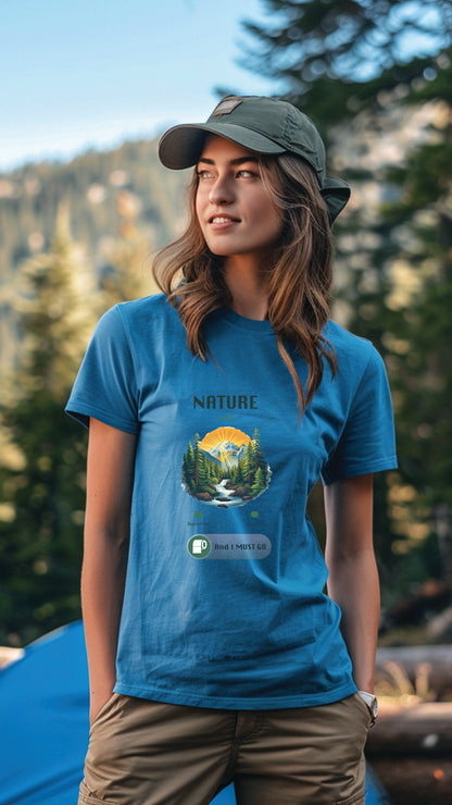 Unisex Camping T-Shirt, Outdoor Adventure Graphic Tee for Men and Women CAM005