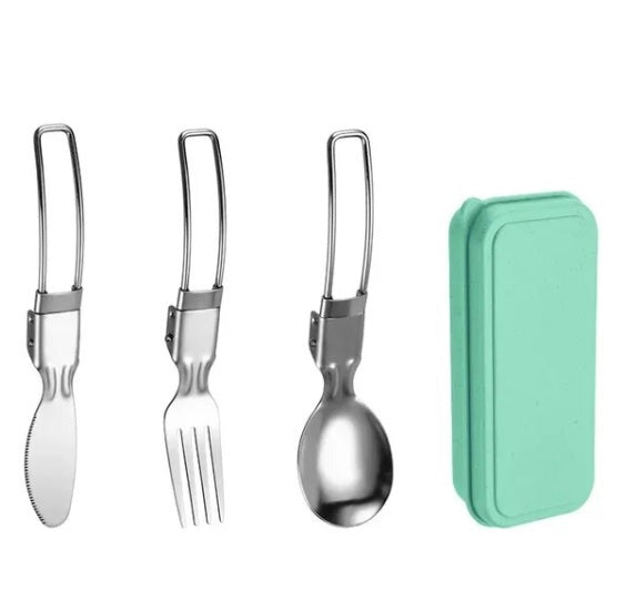 Compact 3-piece Stainless Steel Cutlery Set