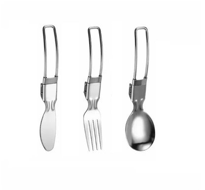 Compact 3-piece Stainless Steel Cutlery Set